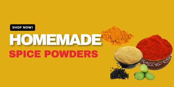 Homemade spice powders banner category